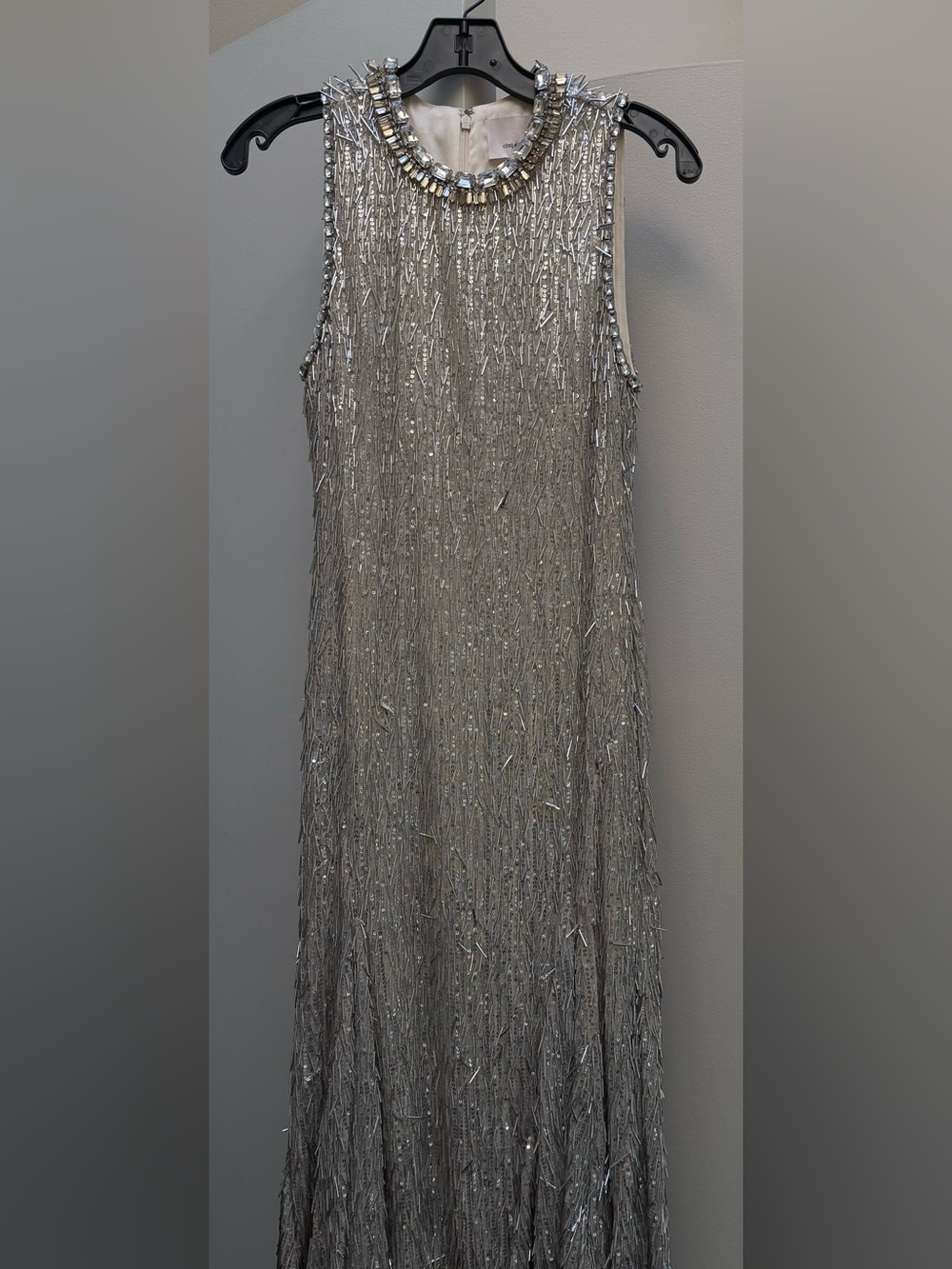 Cinq À Sept Izara Beaded Fringe Midi-Dress